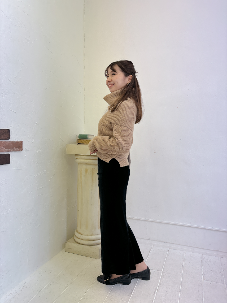 ベロアフリルスカート