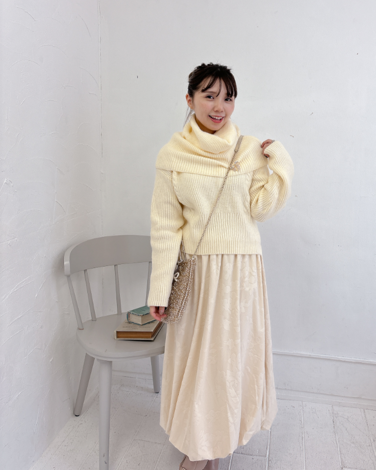 花柄バルーンスカート