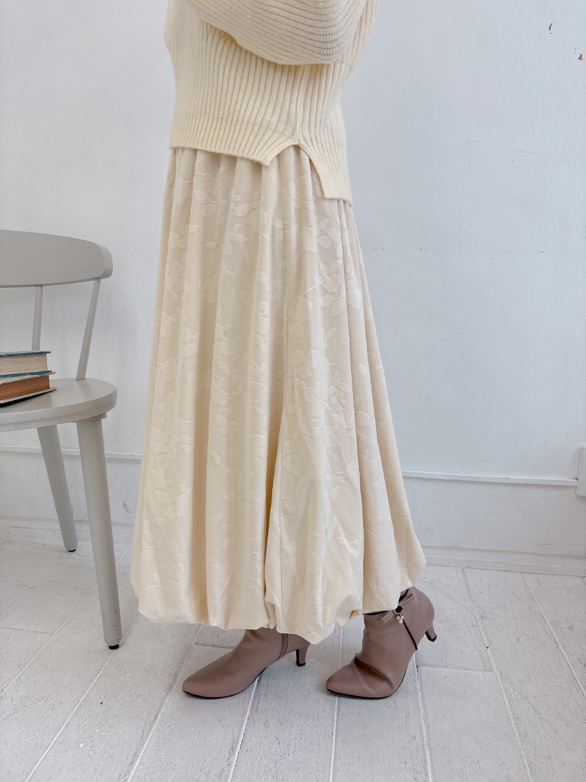 花柄バルーンスカート