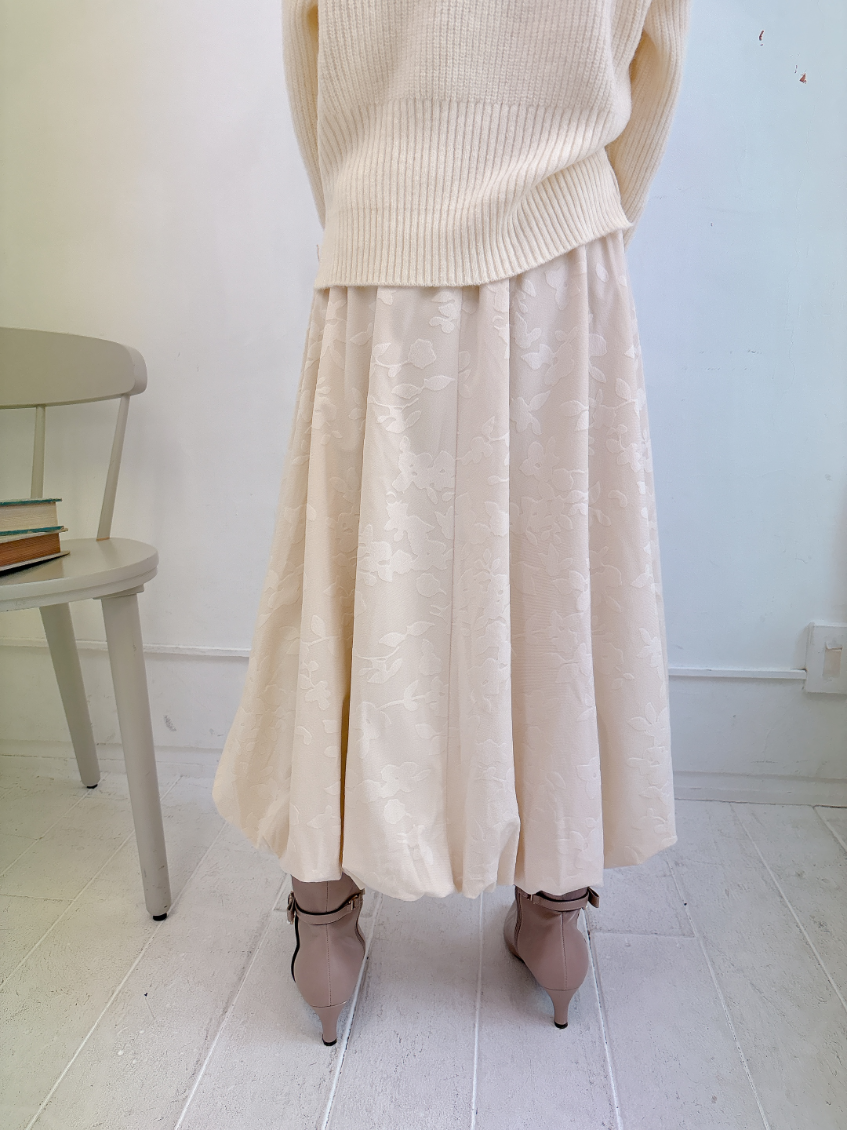 花柄バルーンスカート