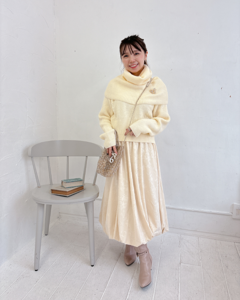 花柄バルーンスカート