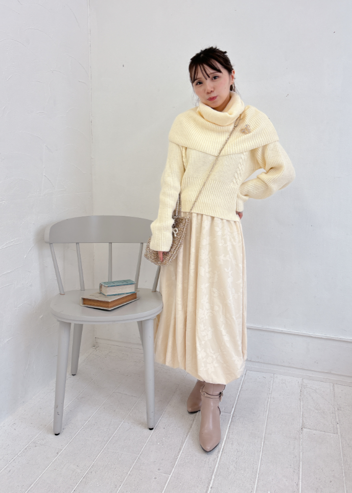 花柄バルーンスカート