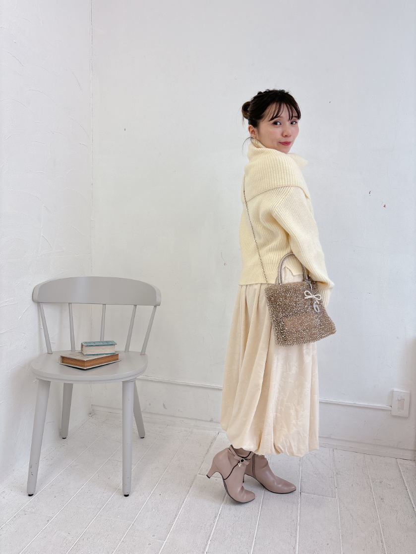 花柄バルーンスカート