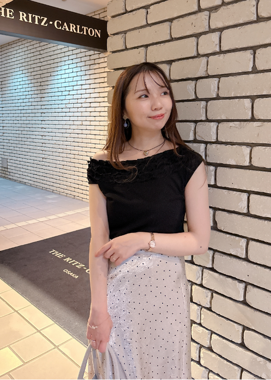 2WAYフリルTシャツ