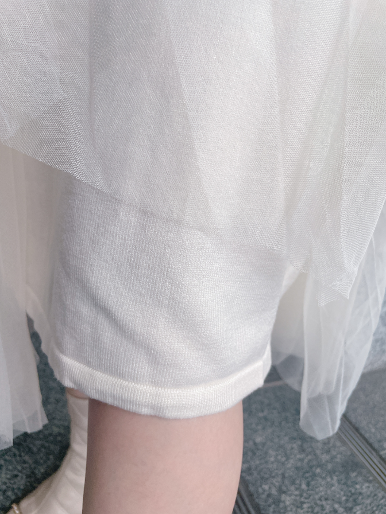 ベスト付きニットワンピース