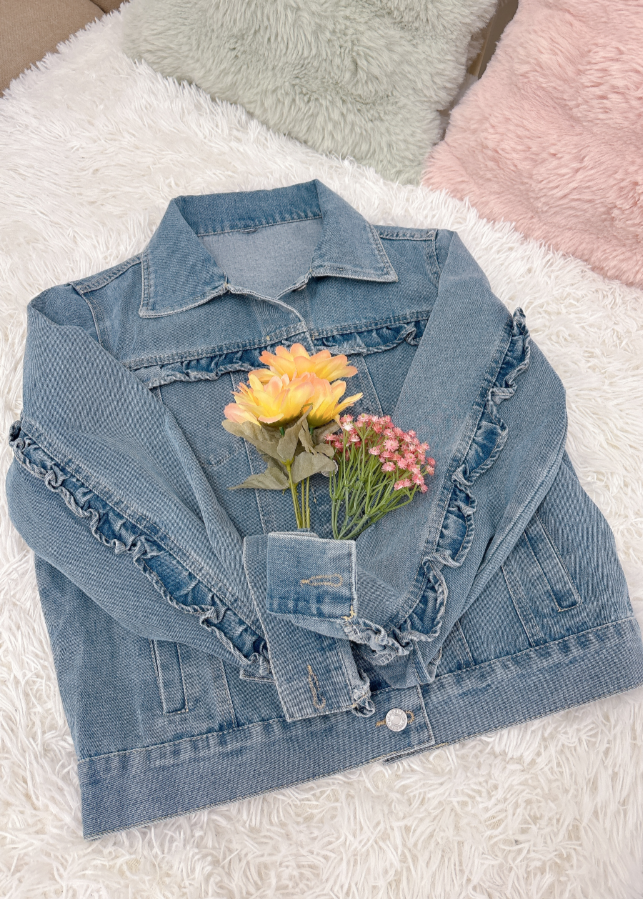 フリルデニムジャケット