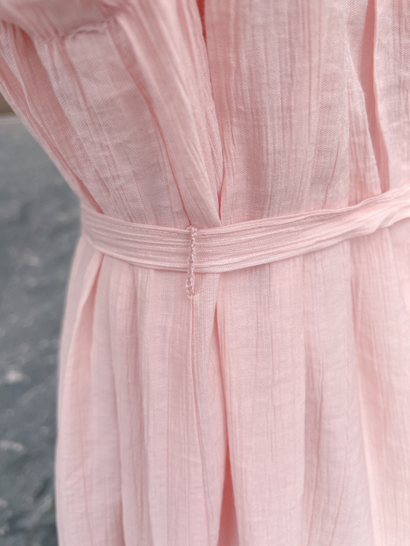 パフスリーブフレンチワンピース