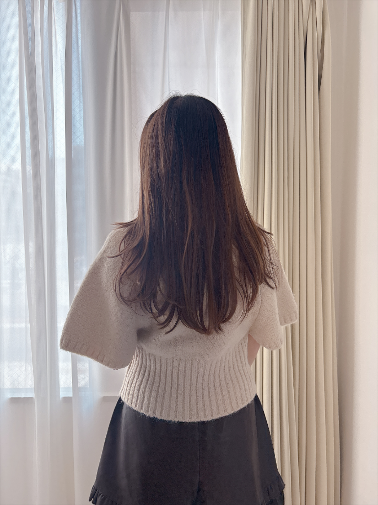 ミドルスリーブニット