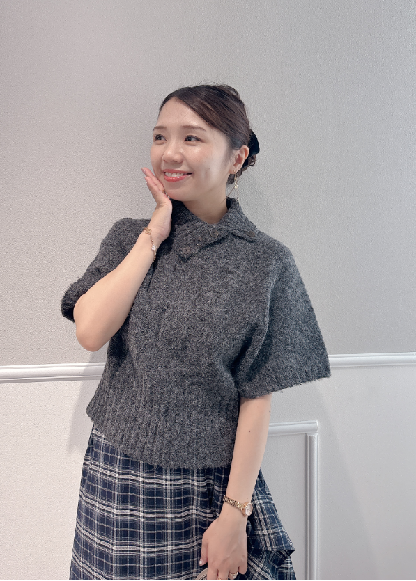 ミドルスリーブニット