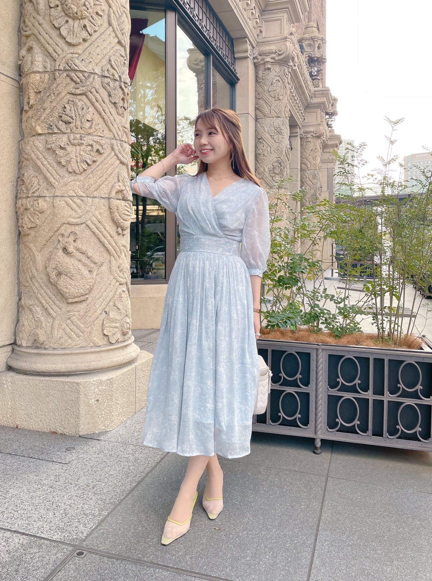 フローラルワンピース