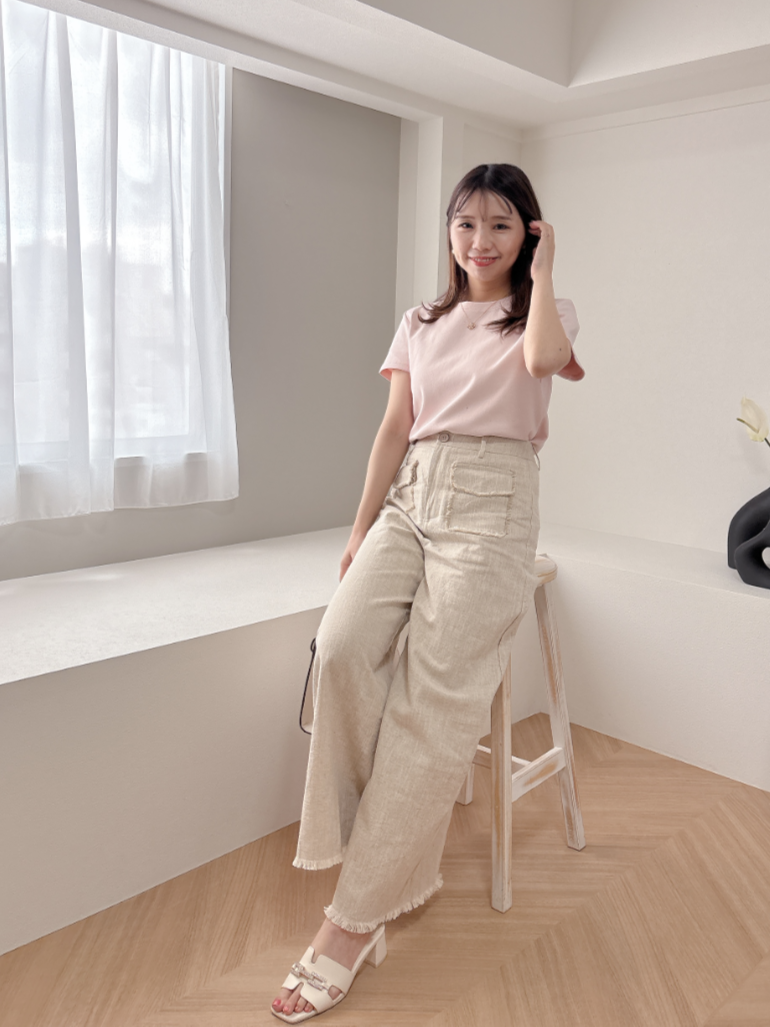 リネン混セットアップ