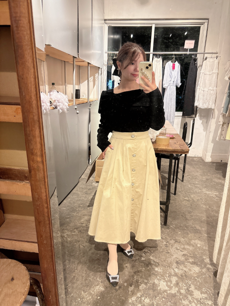 ビジュートレンチスカート